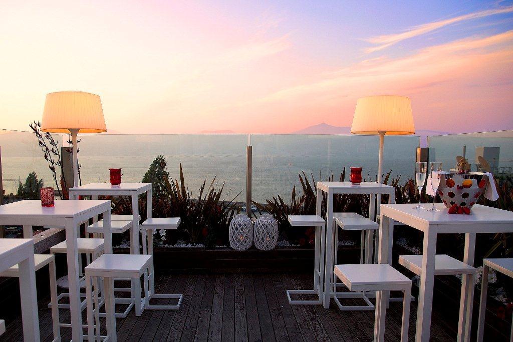 Gran Hotel Nagari Boutique&Spa Vigo Bagian luar foto View from the rooftop